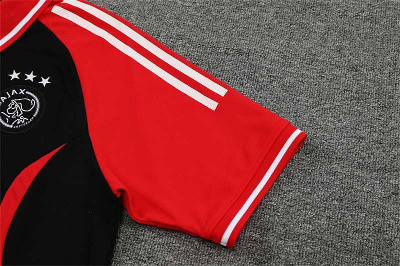 Polo Ajax black red-sleeves 1