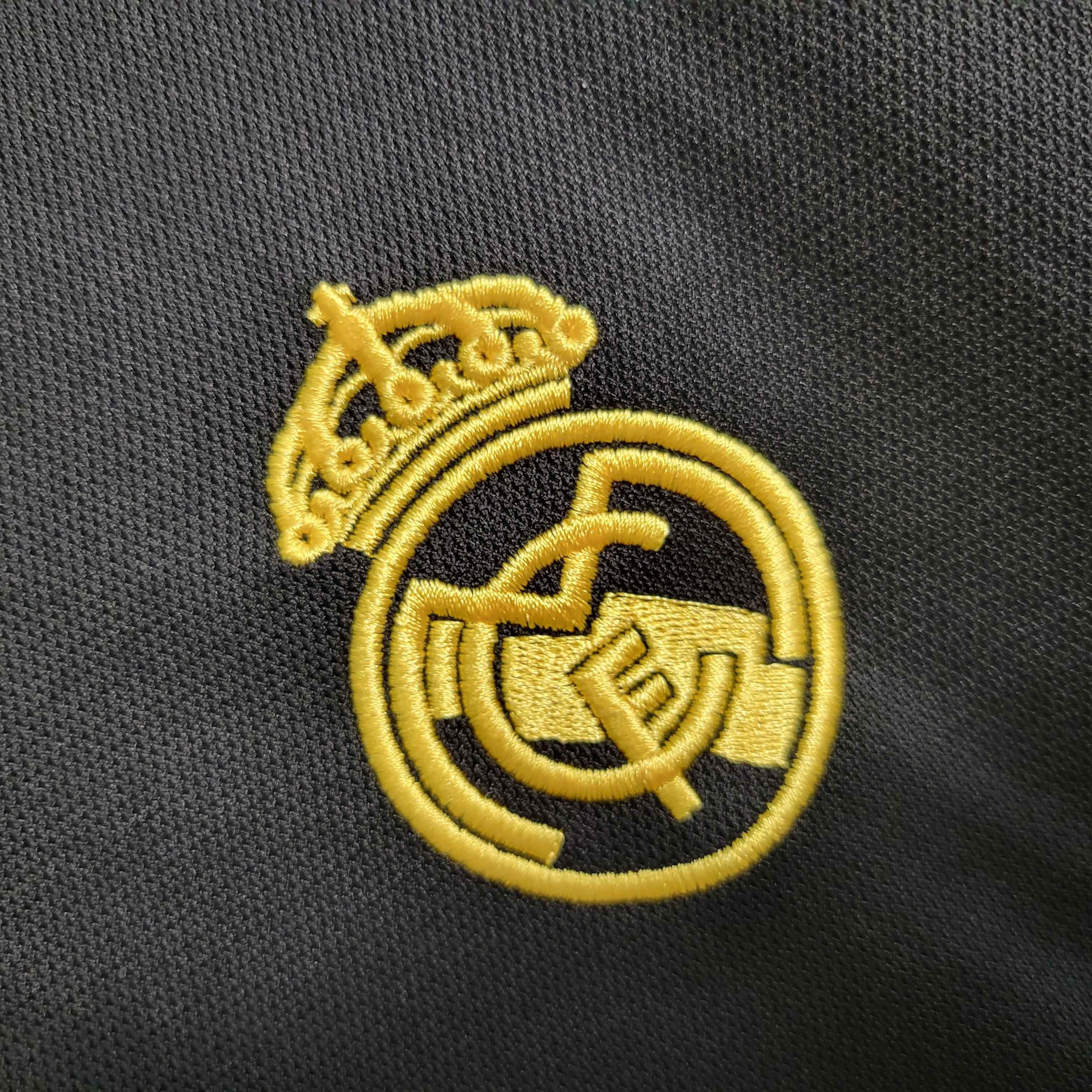 23-24 Real Madrid Third Kit Long Sleeve Black Shirt Soccer Jerseys Yupoo 2