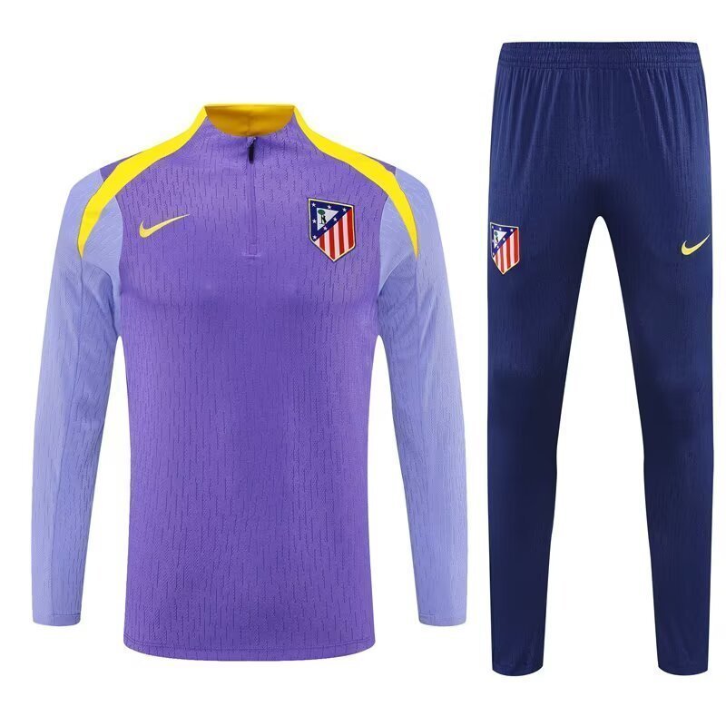 25-26 Barcelona Black POLO Training Kits Football Tracksuits