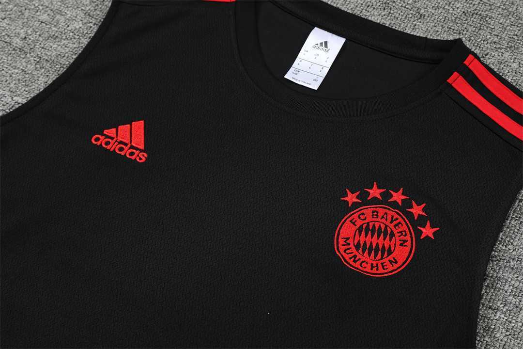 22-23 Bayern vest training suit kit black 12