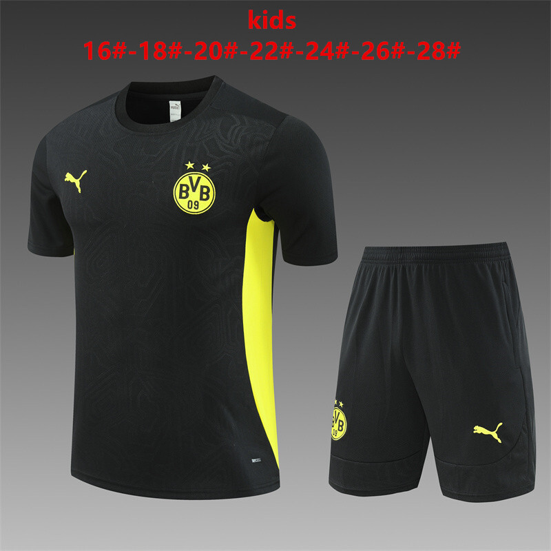 24-25 Dortmund Kids Training Soccer Jerseys Football Shirts