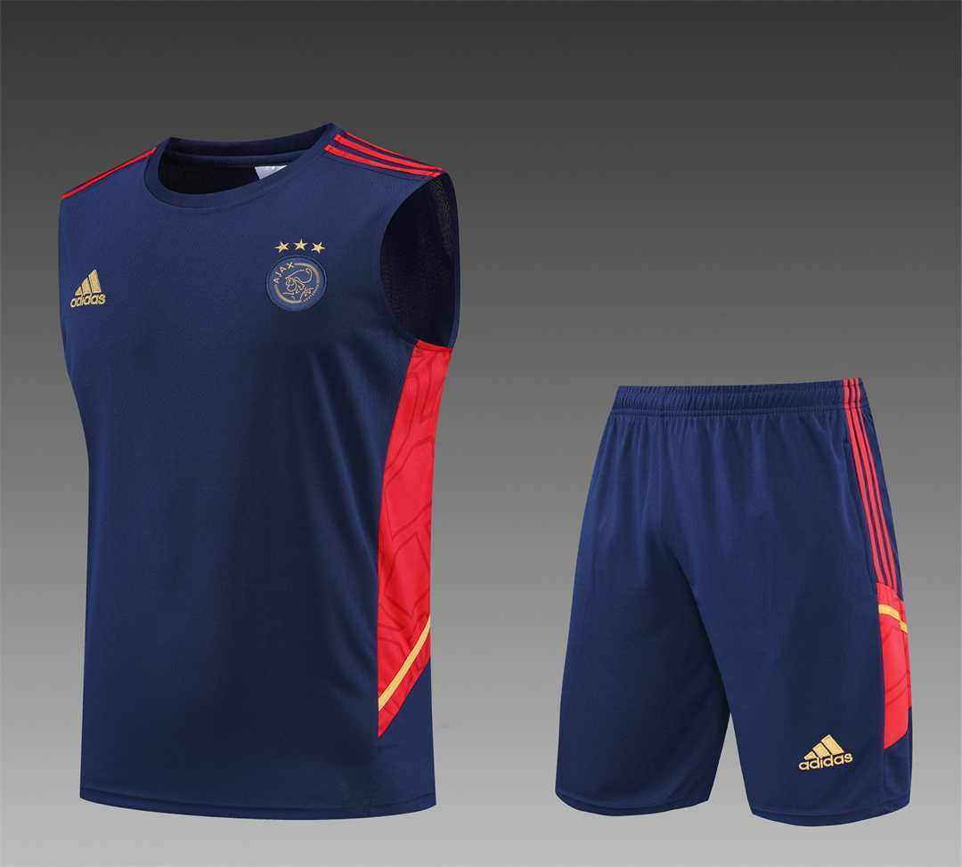 22-23 Ajax vest training suit kit Black