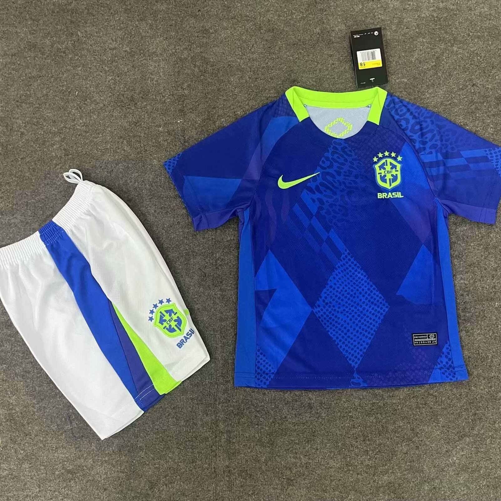 2025 Brazil Away Kid Kits Youth Apparels AAAAJersey Dropship Yupoo