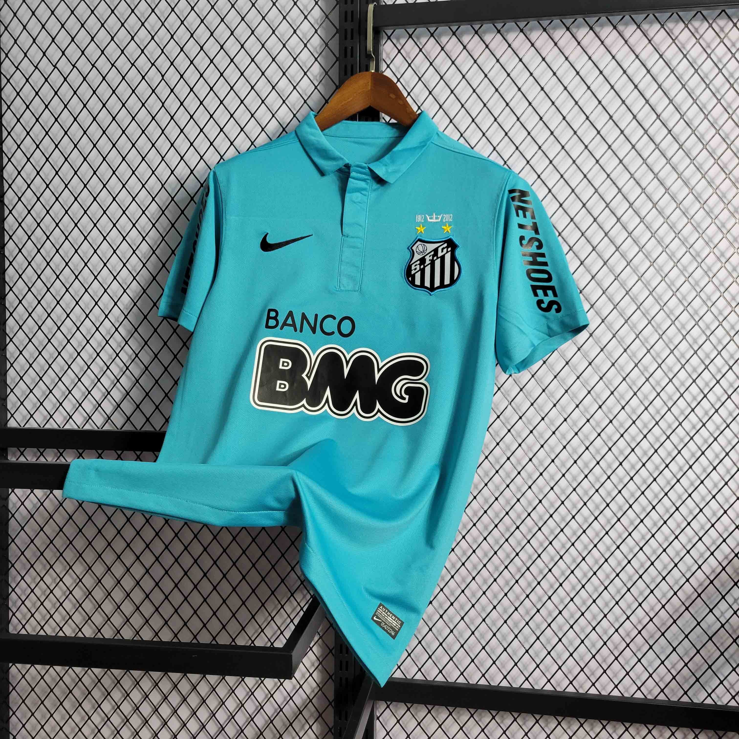 12-13 Santos Away Retro Kit Football AAAAJersey Supplier 3
