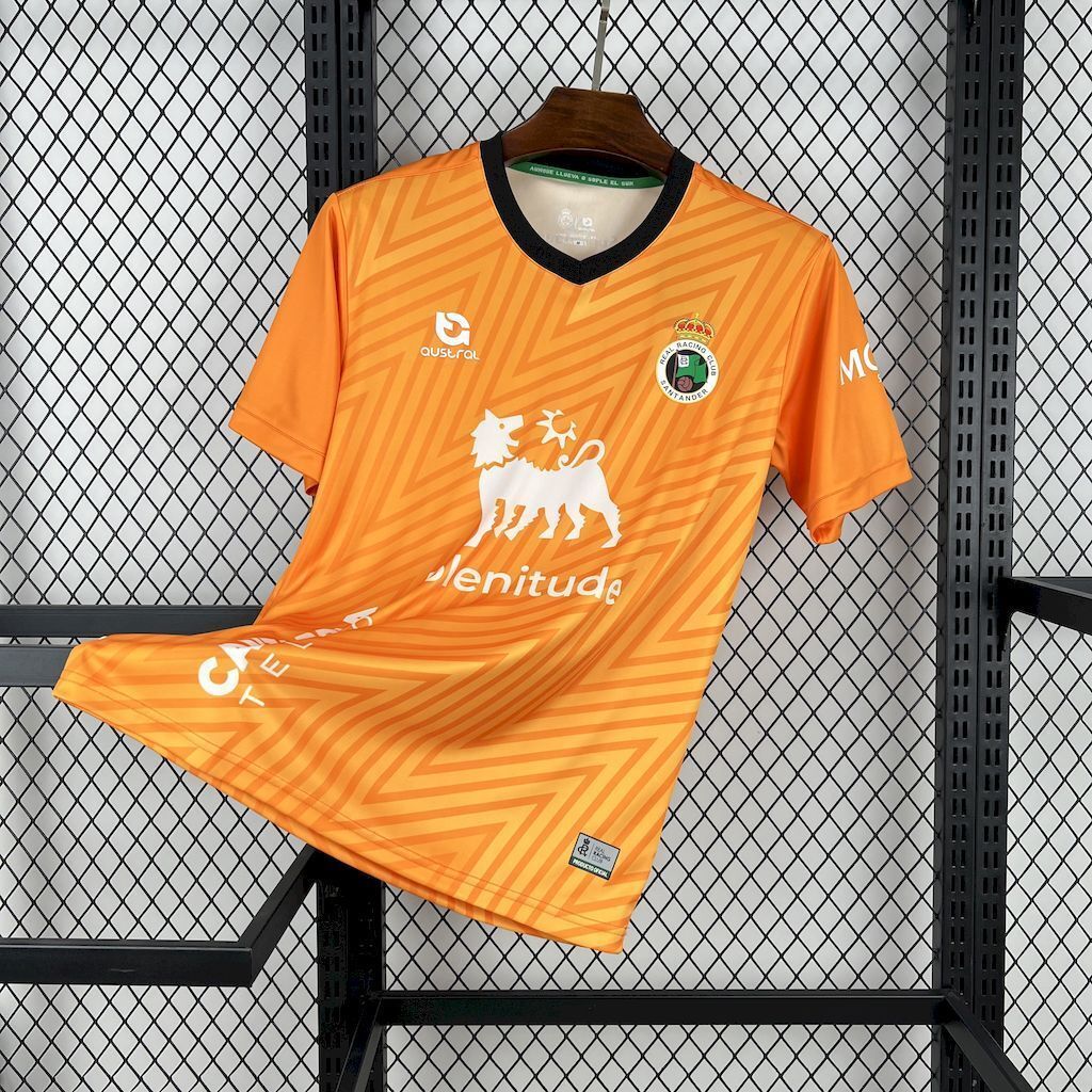 24-25 Racing de Santander Goalkeeper Orange Shirt Football Uniforms AAAAJersey Dropship Yupoo