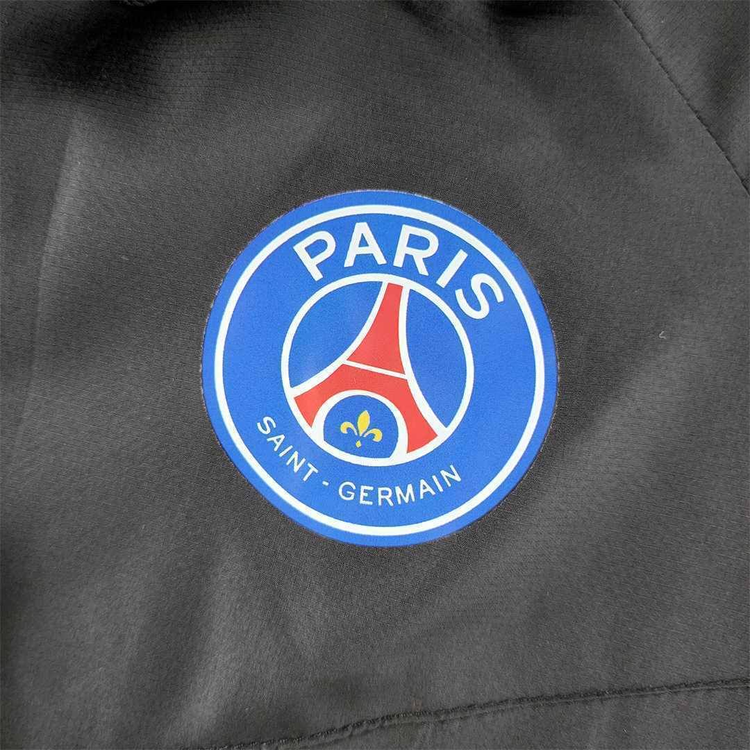 22-23 PSG black windbreaker-1 1