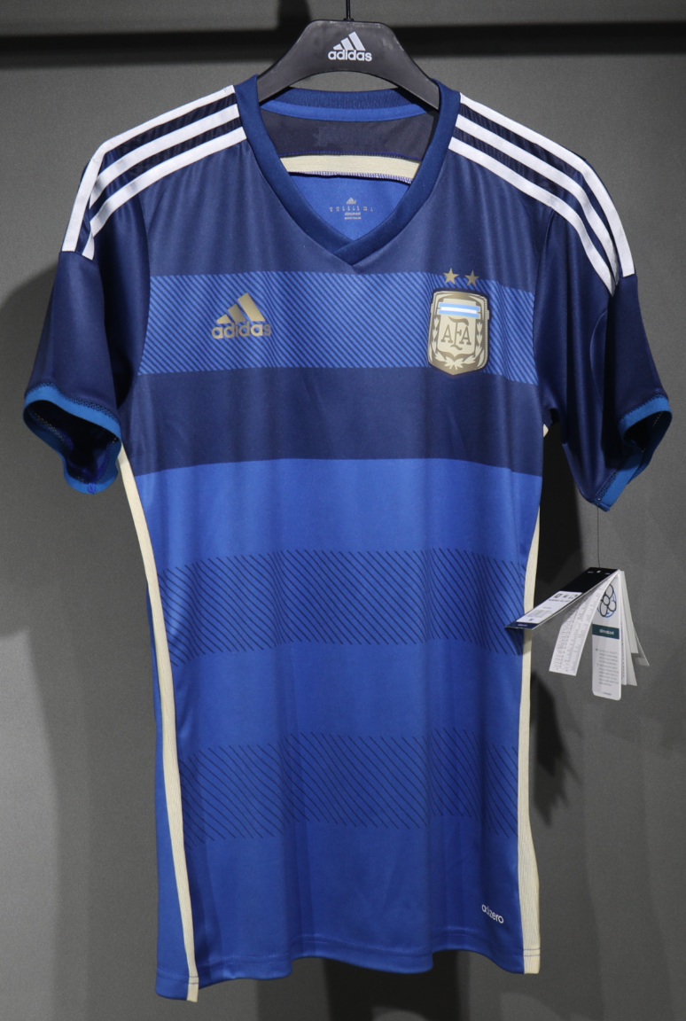 2014 Argentina World Cup Away Retro Kit Vintage Player Version Sino Shirt AAAAJersey Dropship Y