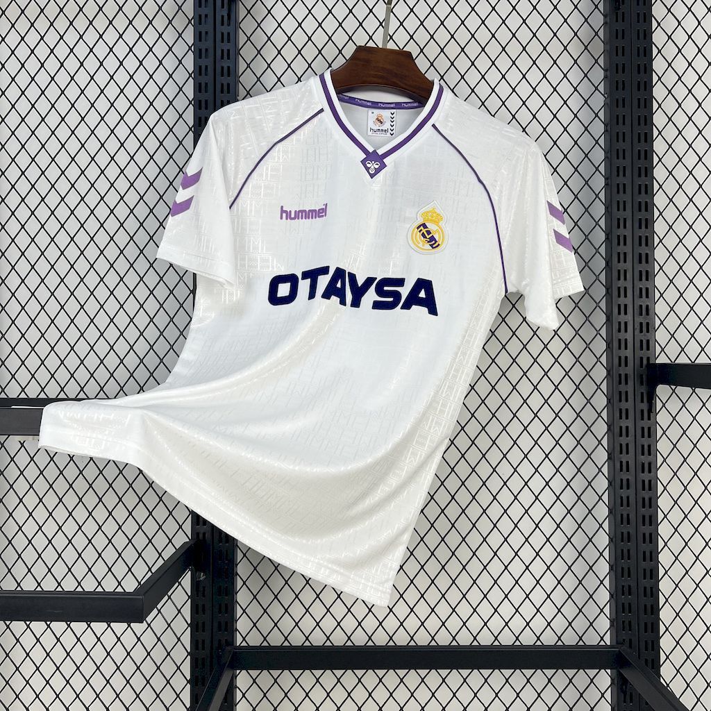 90-92 Real Madrid Home Retro Kit Vintage Shirt AAAAJersey Yupoo