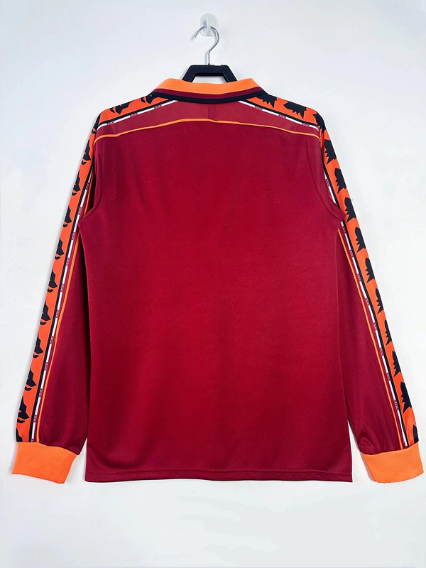 98-99 Roma Home Retro Kit Long Sleeve Shirt Soccer AAAAJersey Yupoo 4