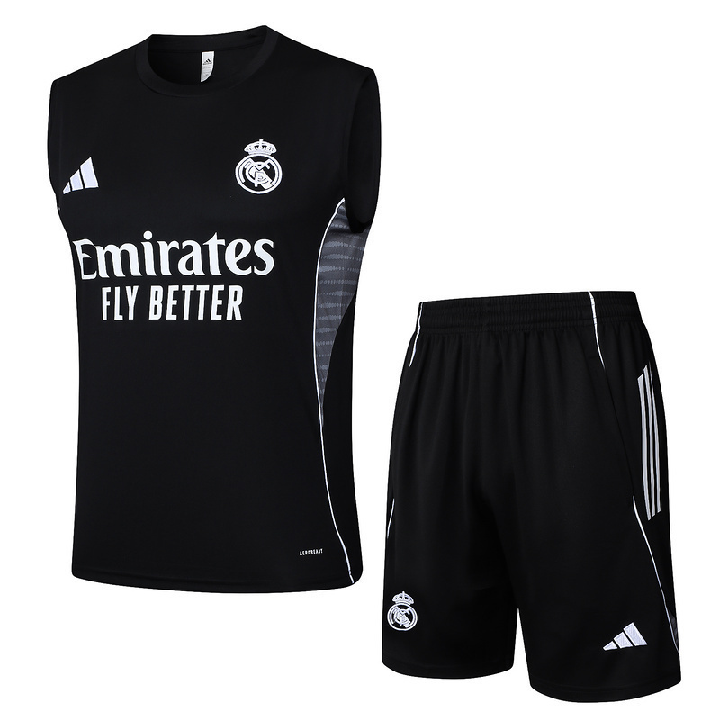 25-26 Real Madrid Black Training Vest Soccer AAAAJersey Yupoo S-2XL