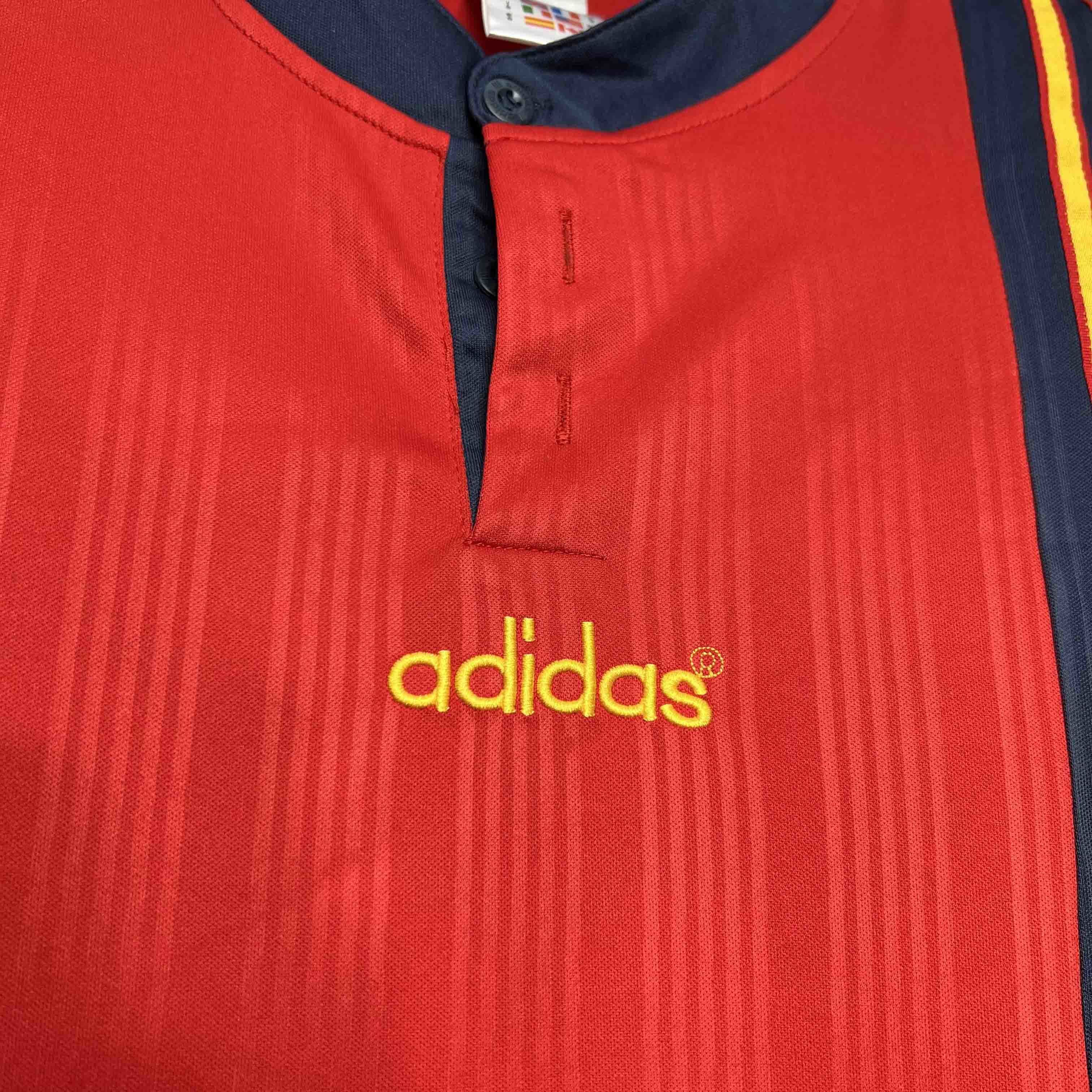1996 Spain Home Retro Kit Vintage Shirt Sport AAAAJersey Yupoo 6