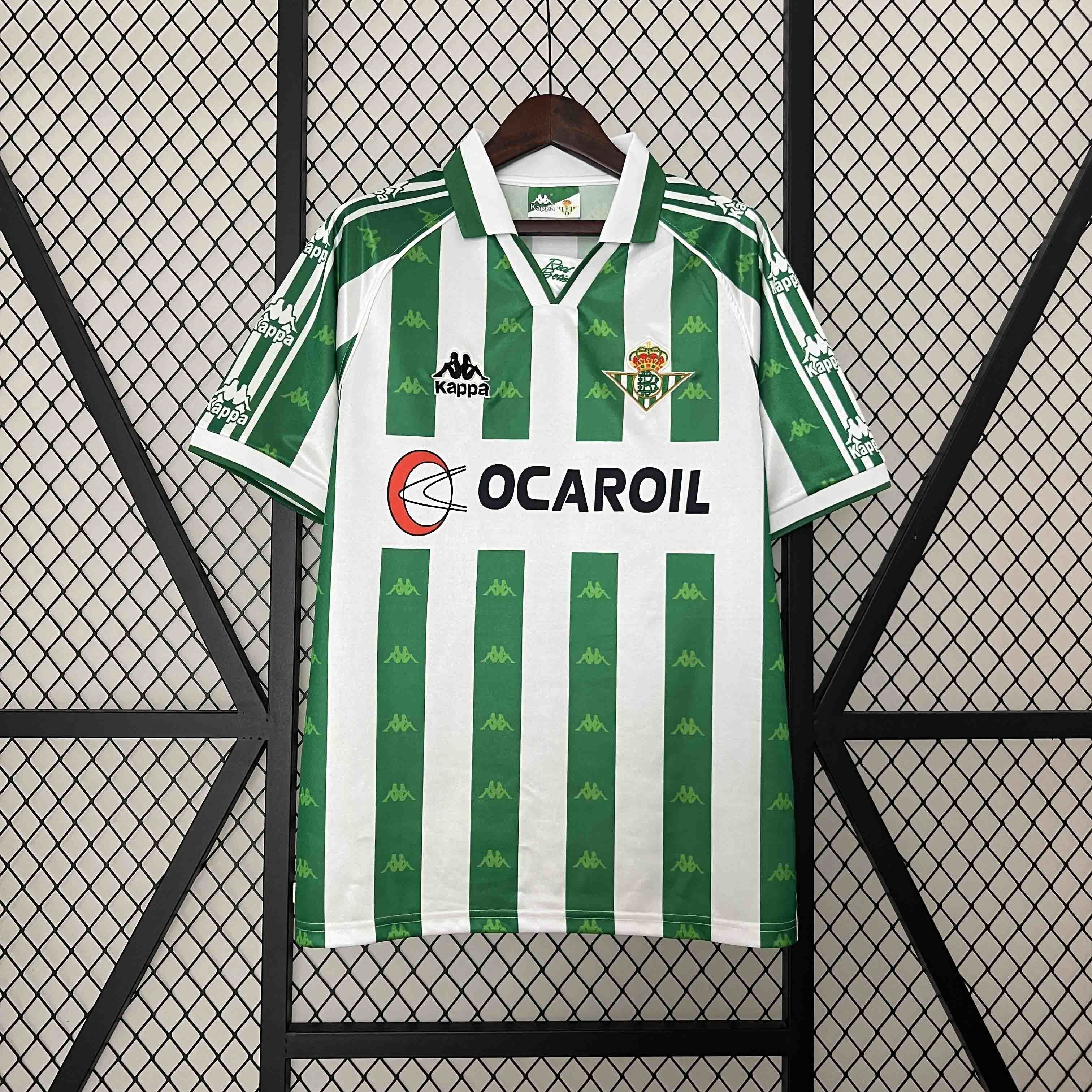 95-96 Real Betis Home Retro Kit Vintage Shirt Sport AAAAJersey Yupoo