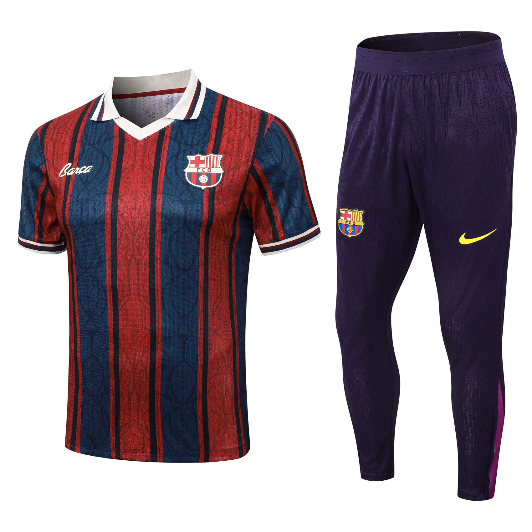25-26 Barcelona Anniversary Edition Player Version Training Kits Football Tracksuits
