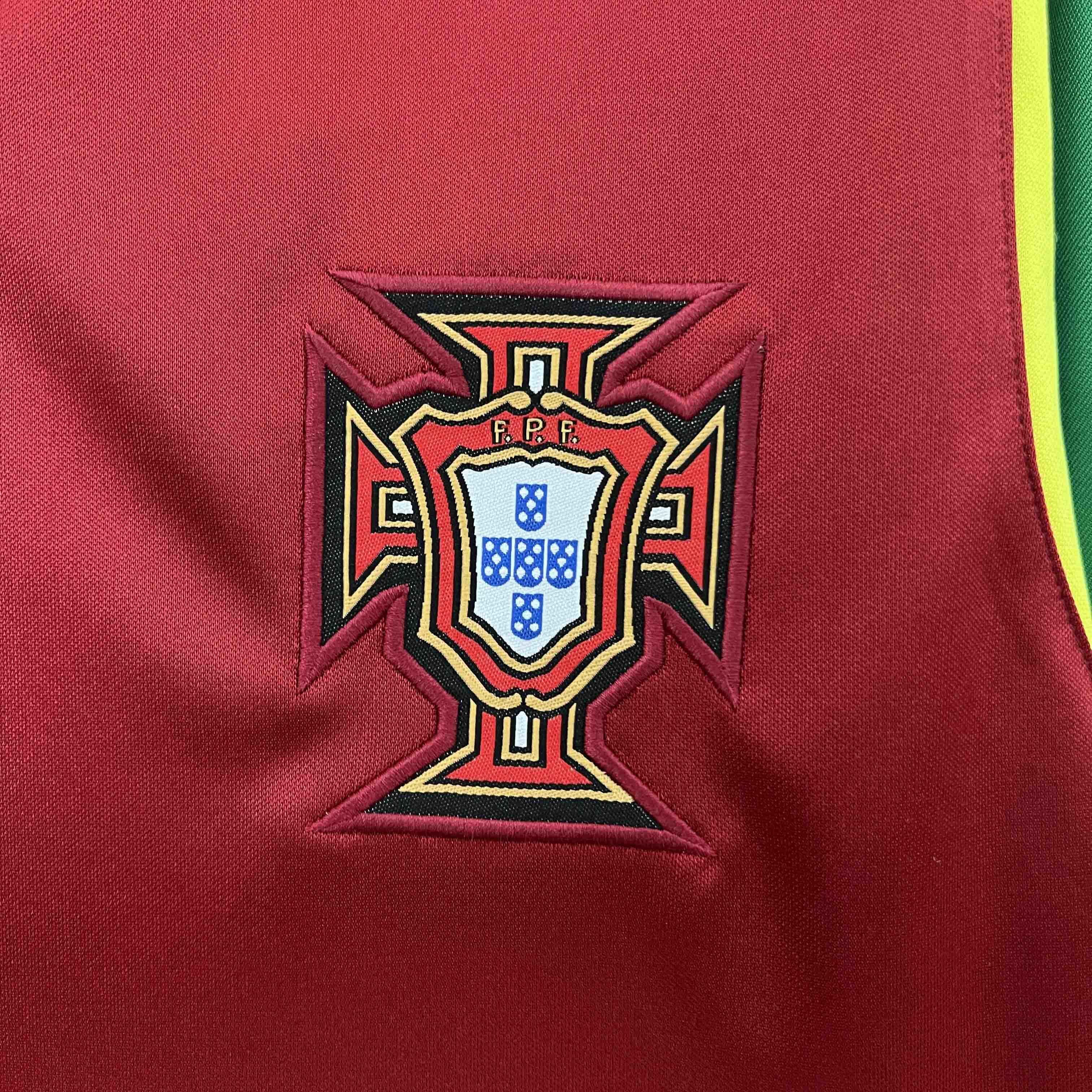 1999 Portugal Home Retro Kit Vintage Shirt Best Wholesale Yupoo 5