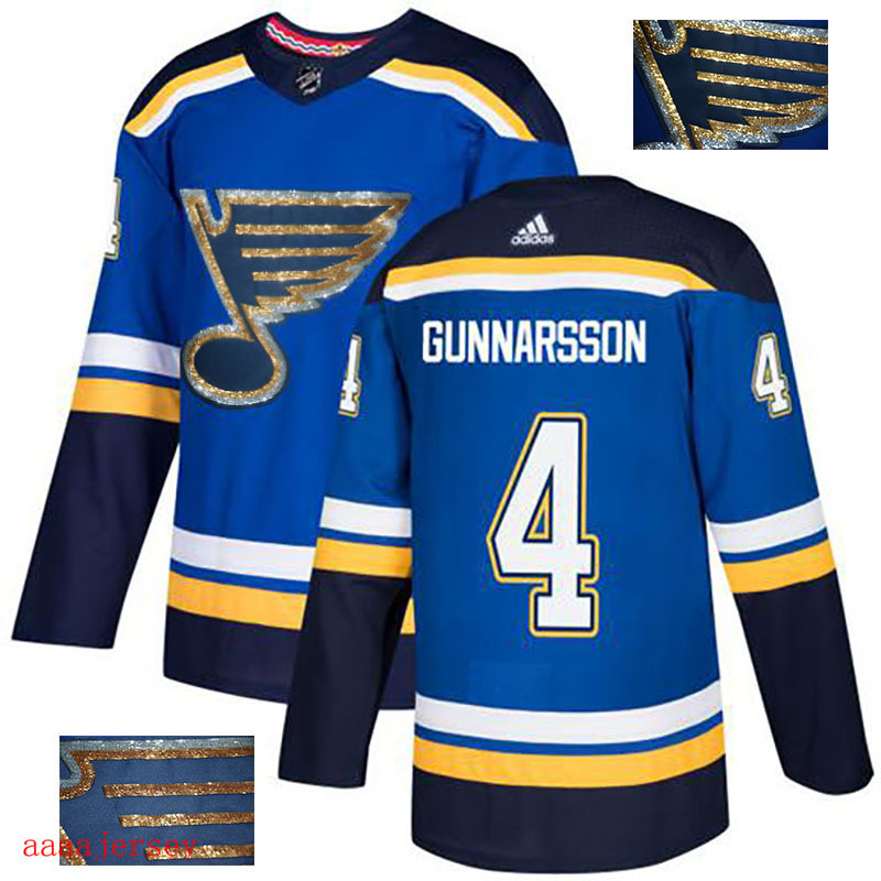 2018 St. Louis Blues ice hockey jersey M-3XL 圣路易蓝调队时尚亮片款冰球服 21