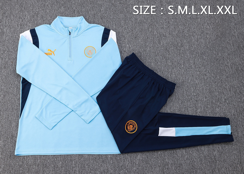 23-24 Manchester City Long Sleeve Training Suit Yupoo 1