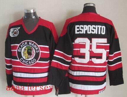 Chicago Blackhawks retro ice hockey jersey M-3XL 芝加哥黑鹰队复古冰球服 2