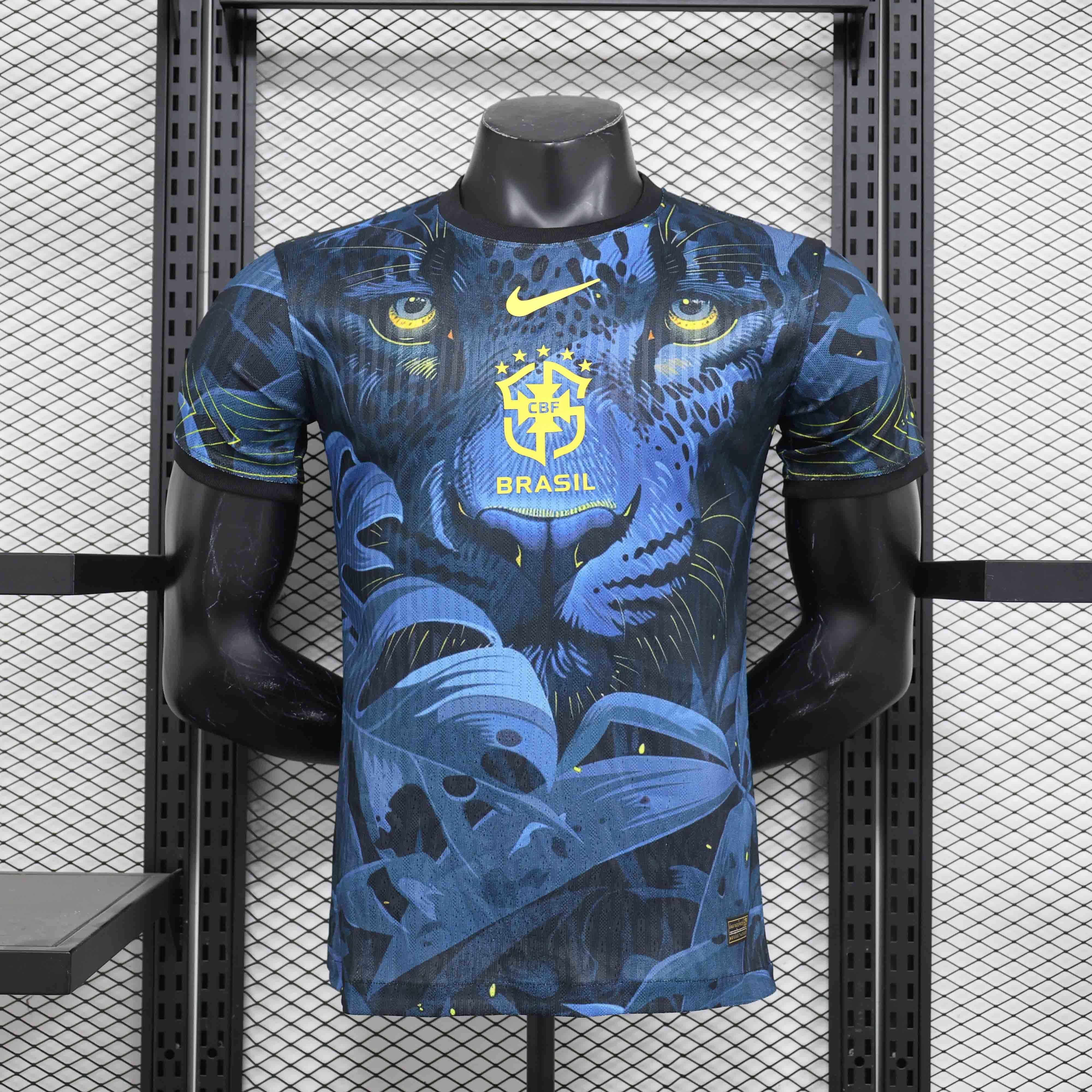 2024 Brazil Blue Tiger Special Edition Player Version Shirt AAAAJersey Supplier Yupoo