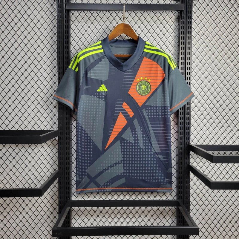 2024 Germany Goalkeeper Black Kit Football AAAAJersey Supplier