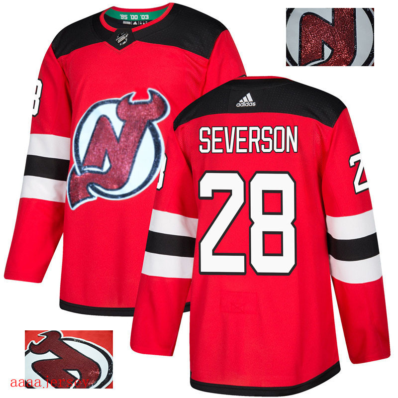 2018 New Jersey Devils Ice Hockey jersey M-3XL 新泽西魔鬼队时尚亮片款冰球服 20