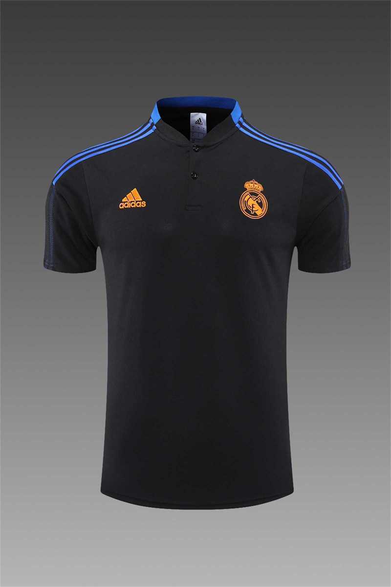 Real Madrid Polo black with yellow-logo 11