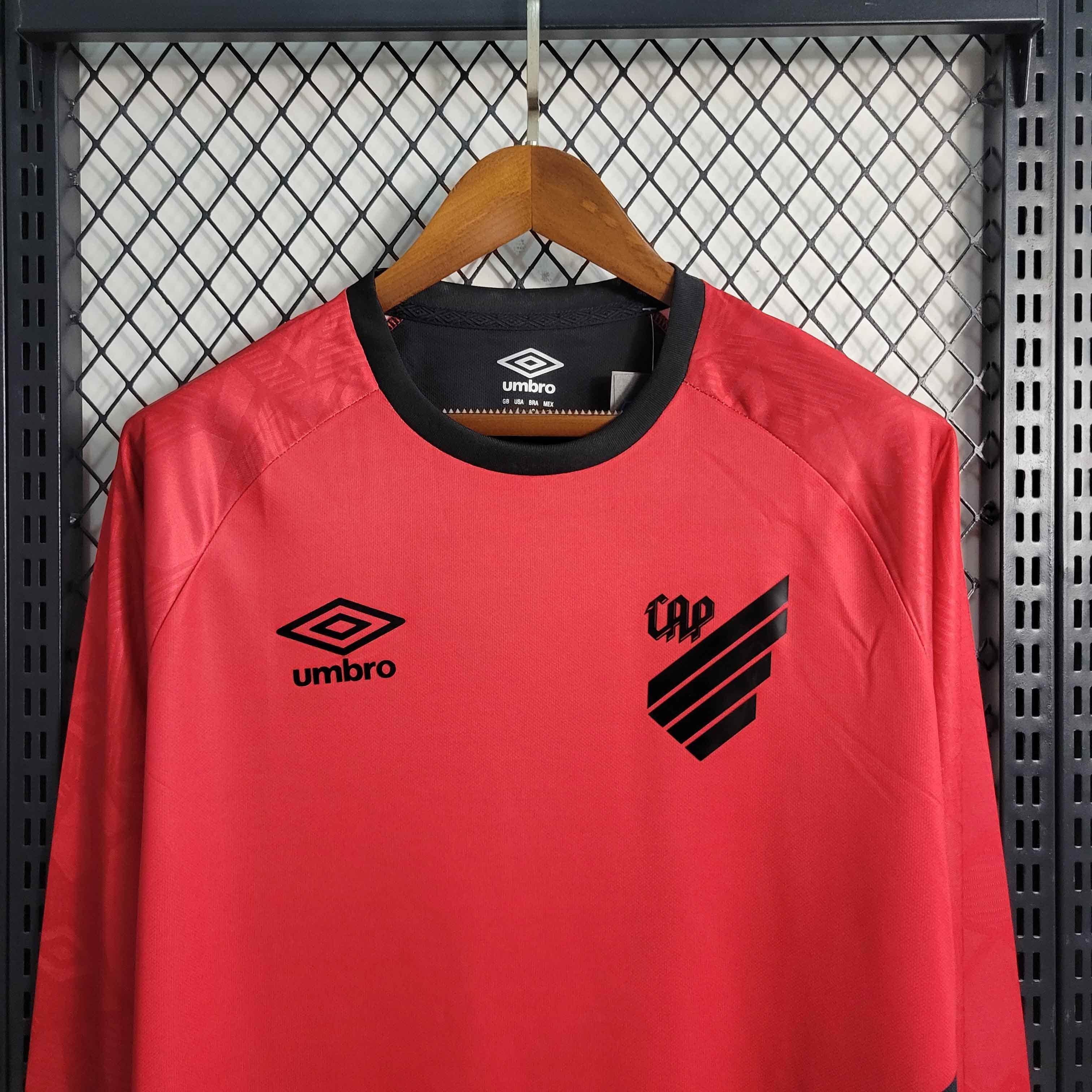 23-24 Long Sleeve Athletico Paranaense Home S-4XL 8