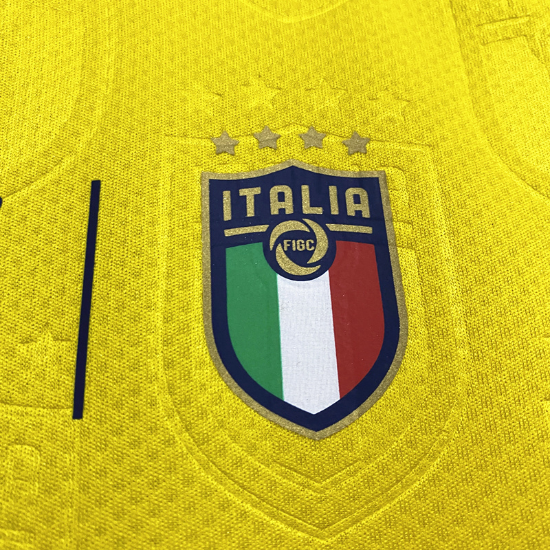 20-21 Italy Goalkeeper Yellow Retro Kit Soccer Shirt AAAAJersey Supply Yupoo 4