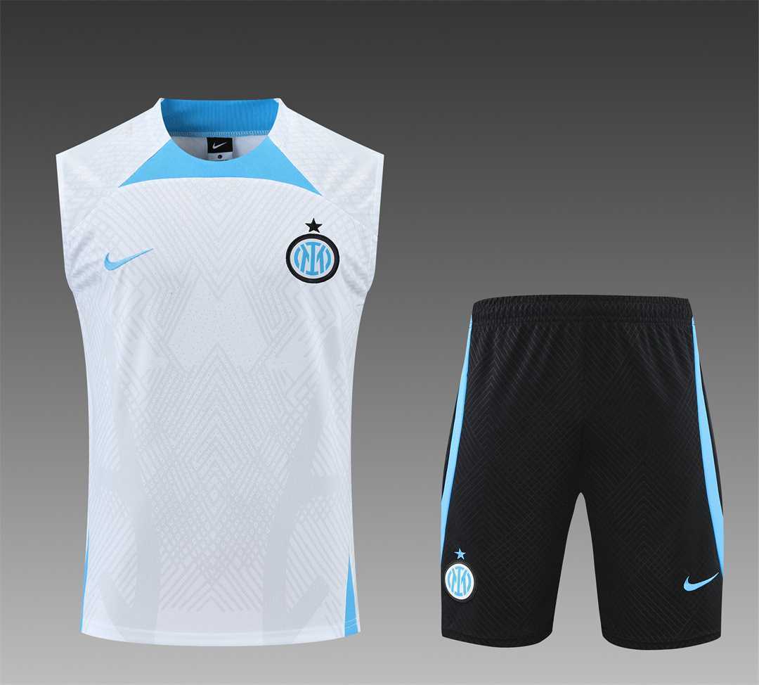 22-23 Inter Milan vest training suit kit White 19