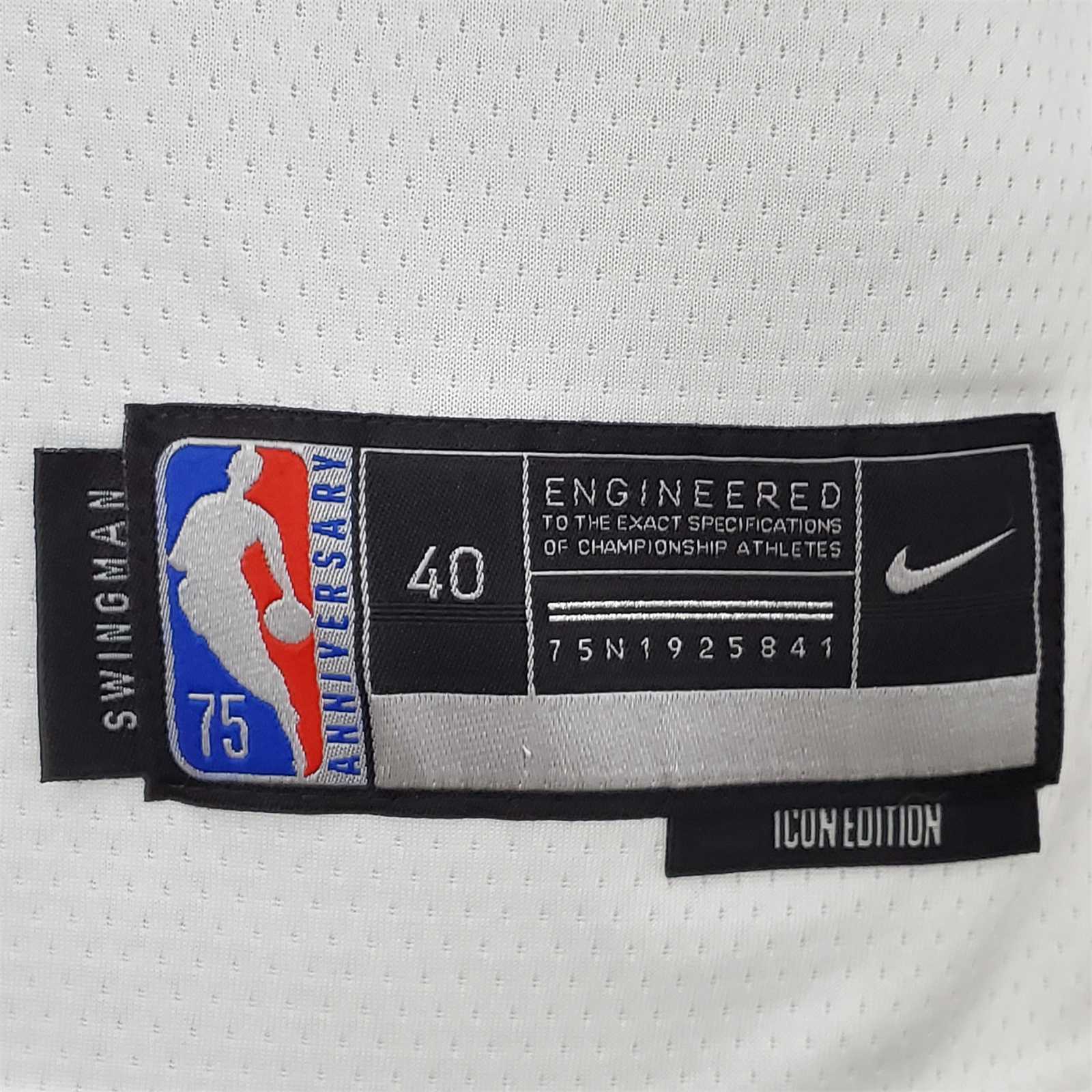 75th Anniversary Philadelphia 76ers EMBIID#21 White NBA Jersey 5
