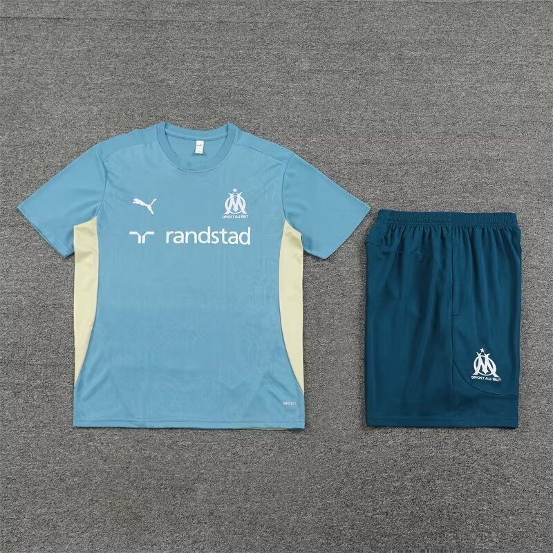24-25 Marseille Training Soccer Jerseys Football Shirts 1