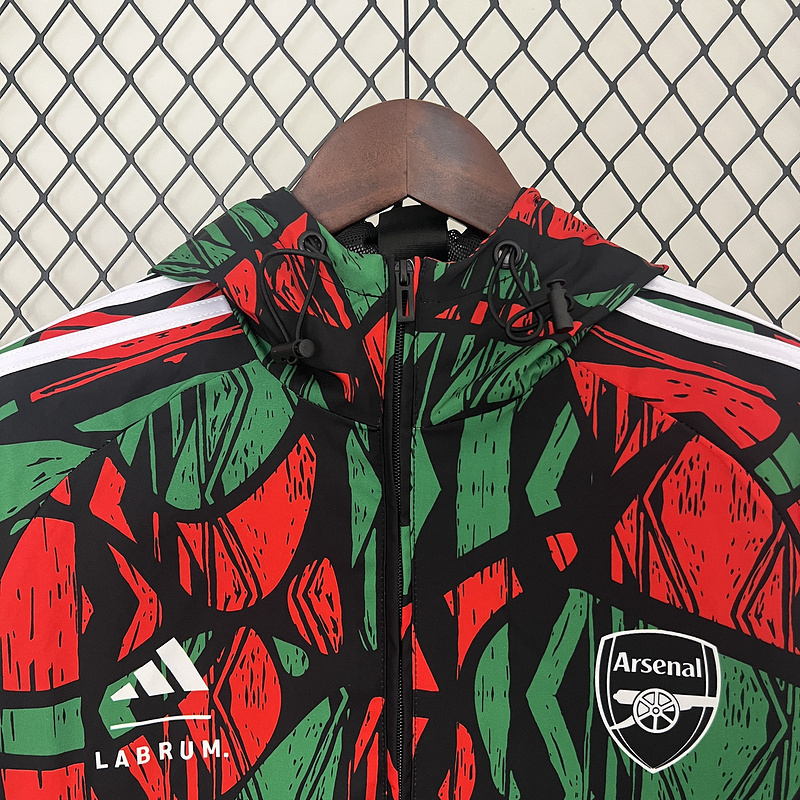 24-25 Arsenal Red&Green Windbreaker Jacket Football AAAAJersey Yupoo 4