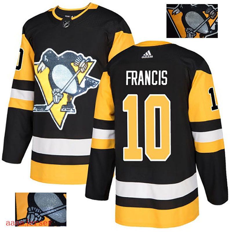 2018 Pittsburgh Penguins ice hockey jersey M-3XL 匹兹堡企鹅队时尚亮片款冰球服 24