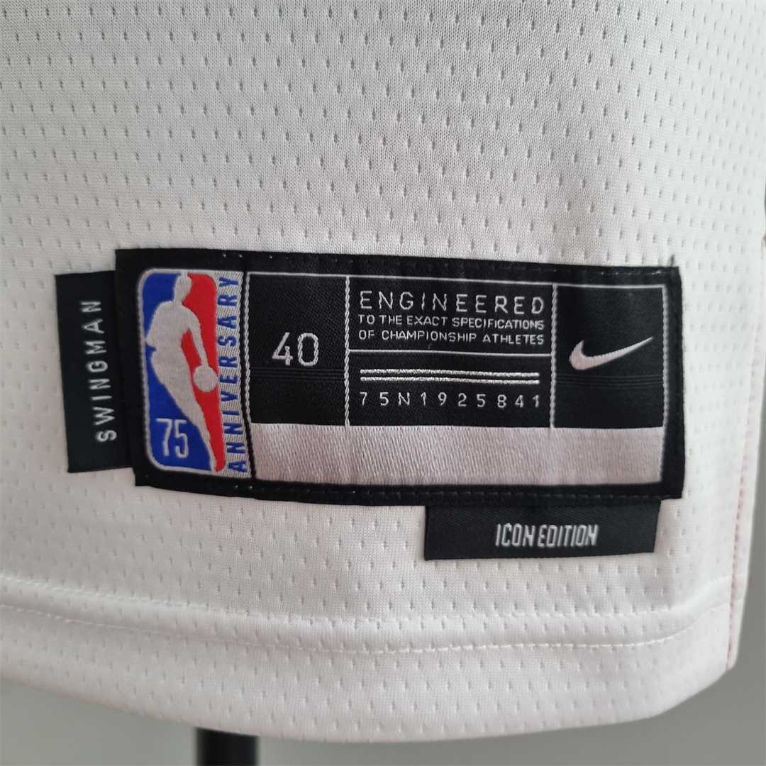 75th Anniversary Miami Heat HERRO#14 White NBA Jersey 1