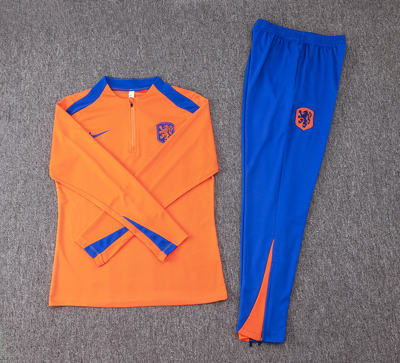 2024 Netherlands Long Sleeve Training Suit Football Shirts 2