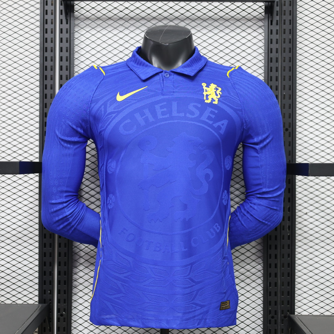 26-27 Chelsea Mens Home Kit Player Version Soccer Long Sleeve Shirt AAAAJersey Dropship Yupoo 6