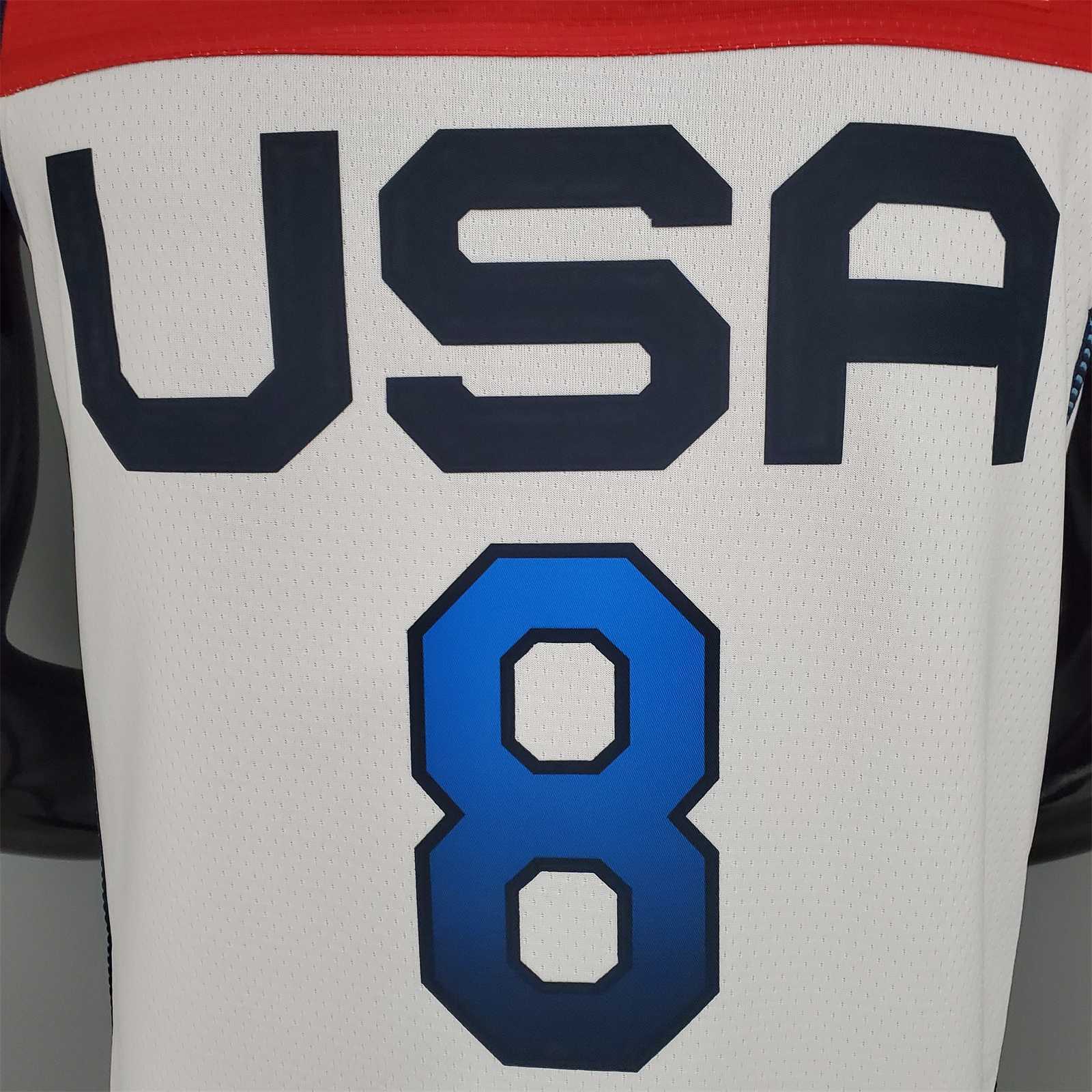 2021 Olympic Games MIDDLETON#8 USA Team USA White Red 1