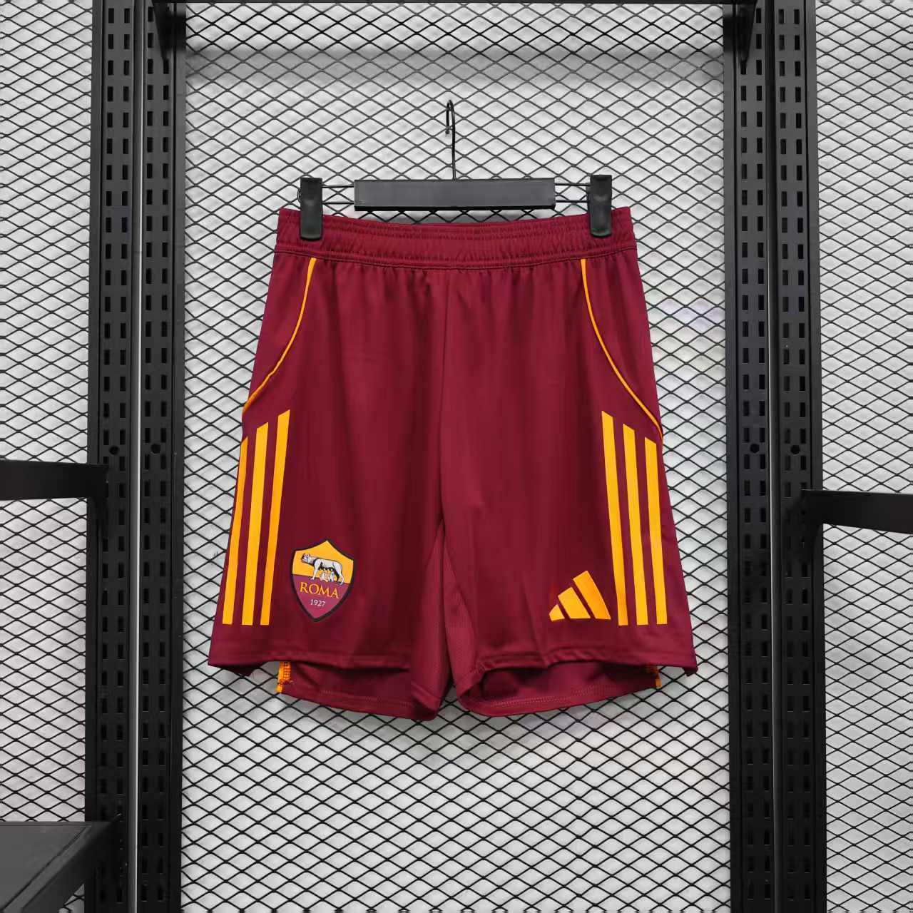 25-26 AS Roma home pants player version Shorts Football Uniform AAAAJerseys Dropshipping Yupoo