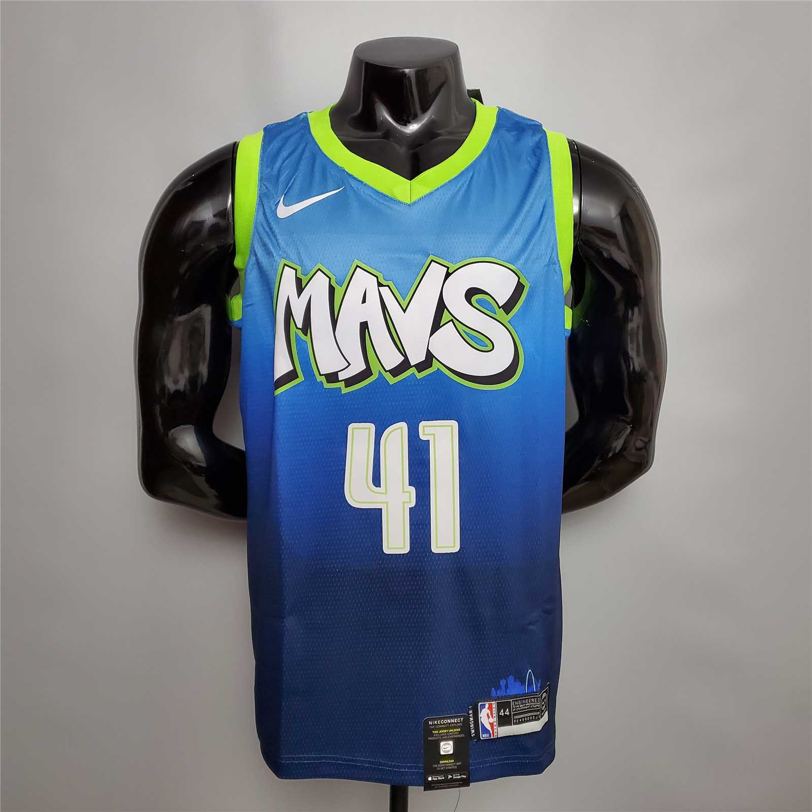 Nowitzki #41 Dallas Mavericks blue idol