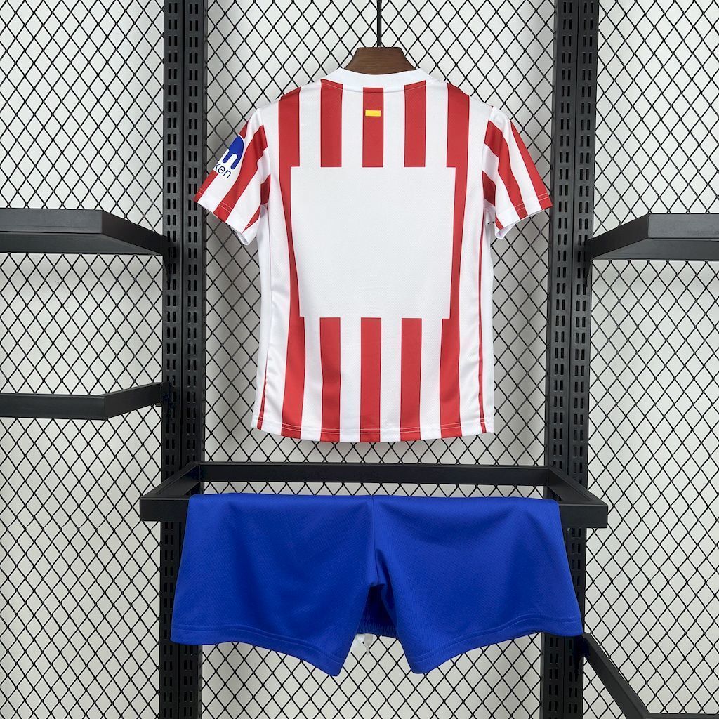 25-26 Atletico Madrid Home Kid Kits Youth Apparels AAAAJersey Supply Yupoo 5