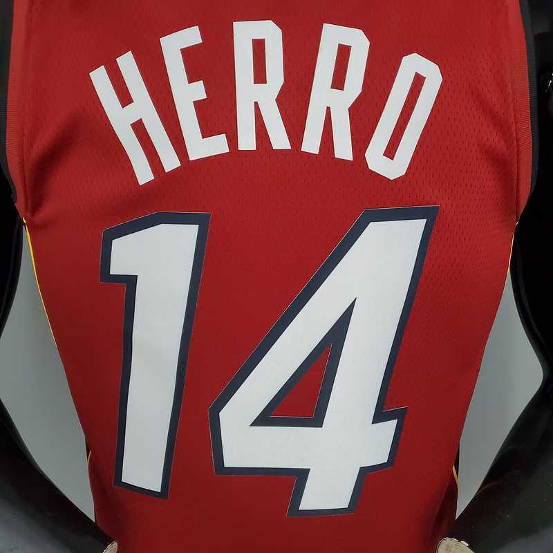 New Miami Heat Jordan HERRO#14 Burgundy 8