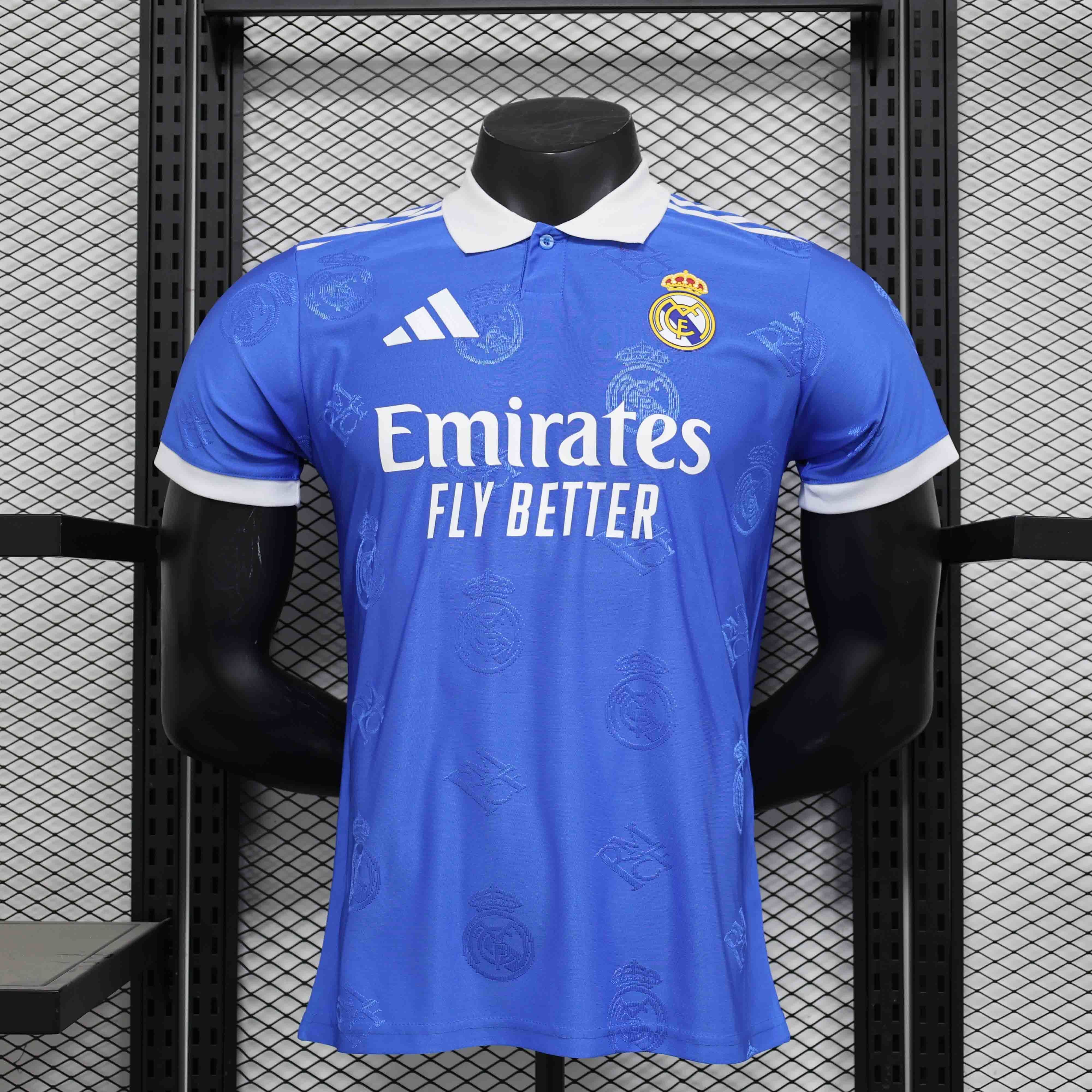 25-26 Real Madrid Blue Special Edition Player Version Shirt AAAAJersey Supplier Yupoo
