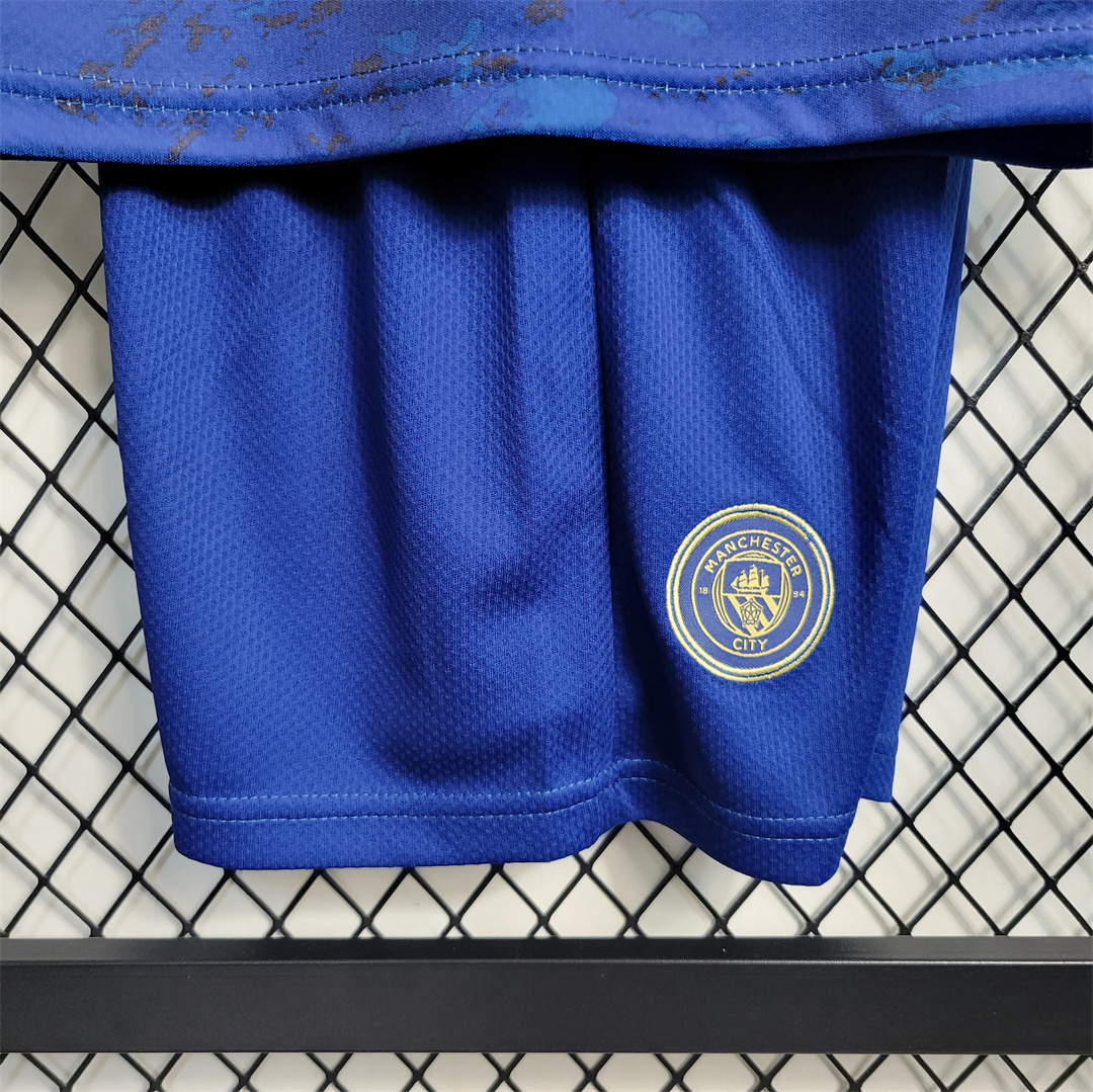 23-24 Manchester City Blue Special Edition kids kit 2