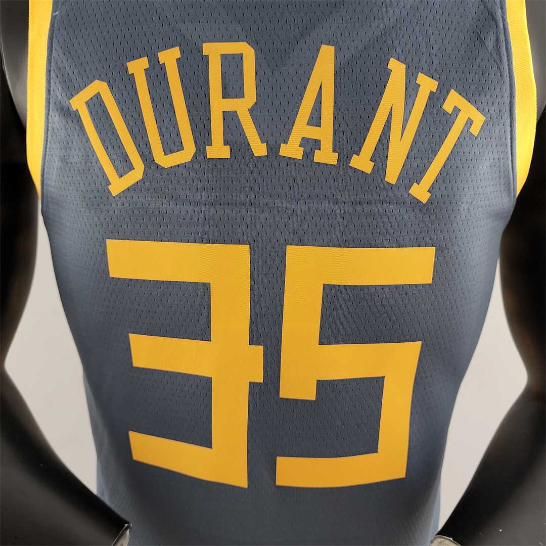2018 DURANT #35 Golden State Warriors Grey NBA Jersey 8