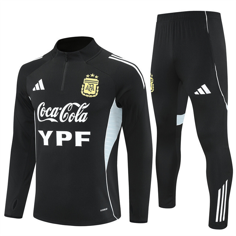 25-26 Argentina Blue Training Kits Long Football Tracksuits