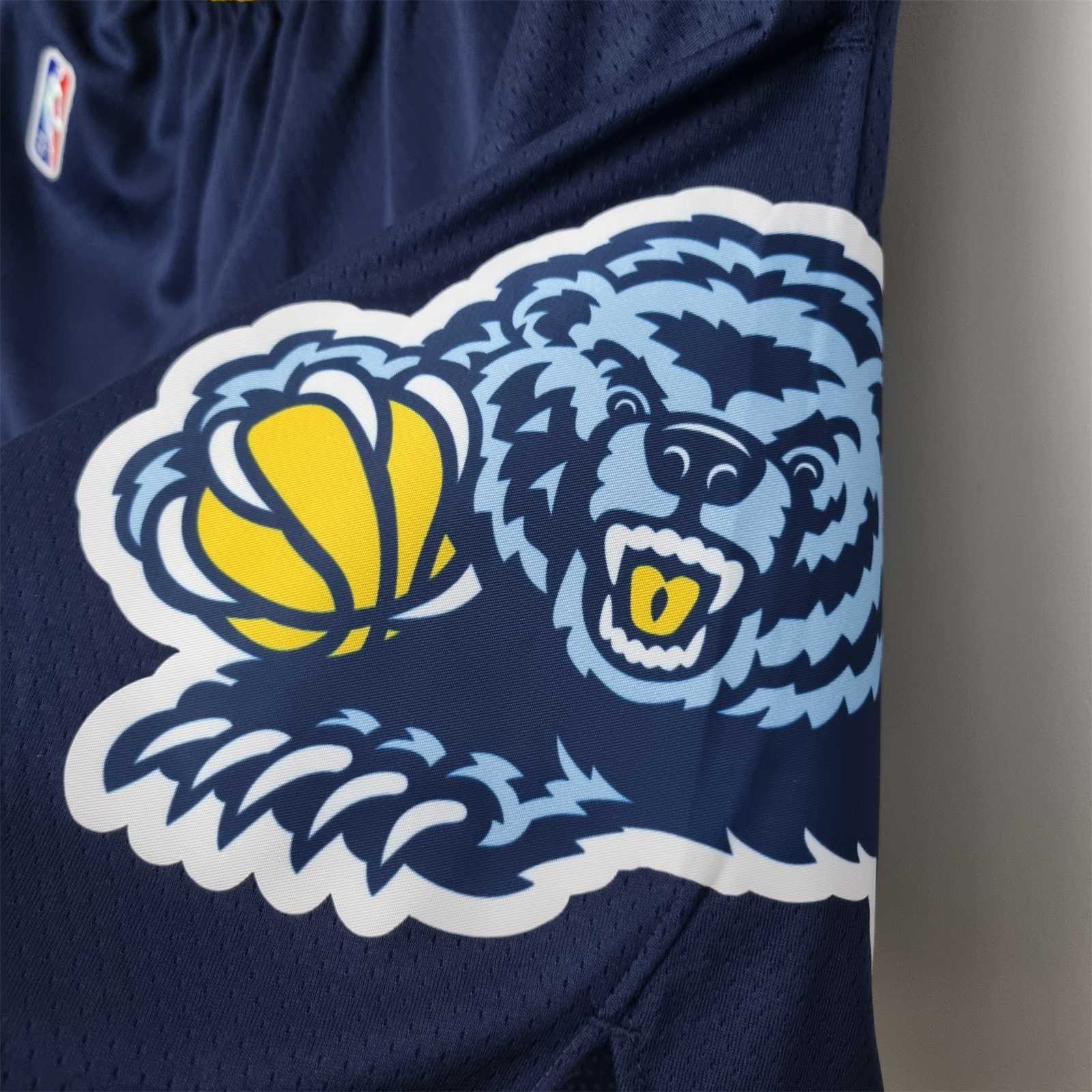 2022 Memphis Grizzlies Urban Edition Royal Blue Shorts NBA 6