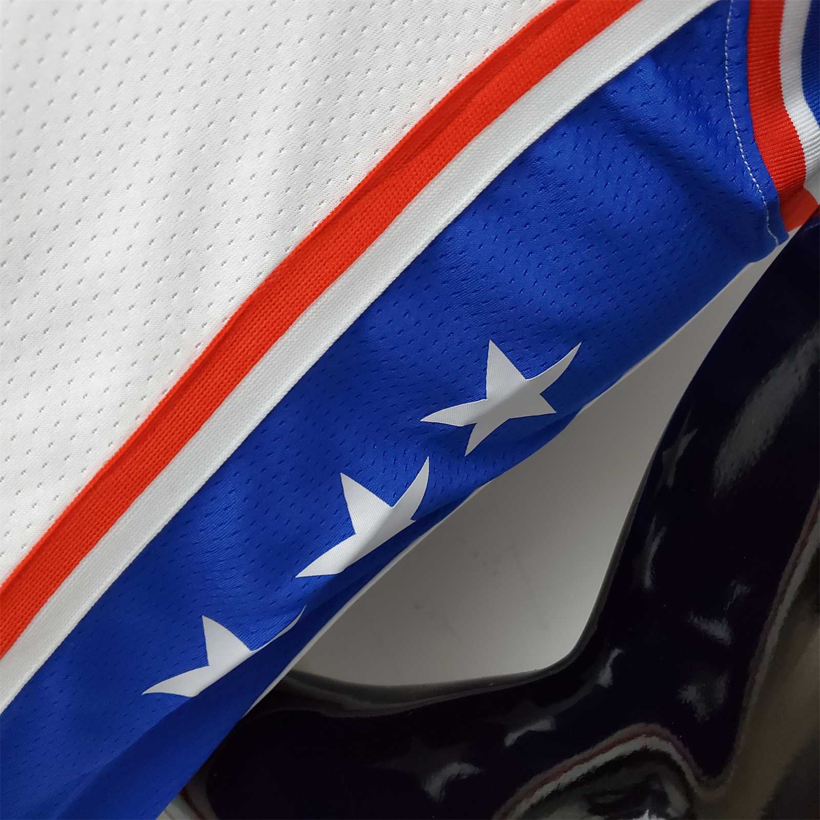 75th Anniversary Philadelphia 76ers IVERSON#3 White NBA Jersey 9