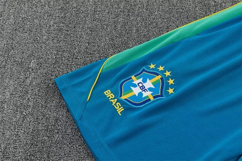 2026 Brazil Mens Kit Lake Blue Training Suit Yupoo 7 1