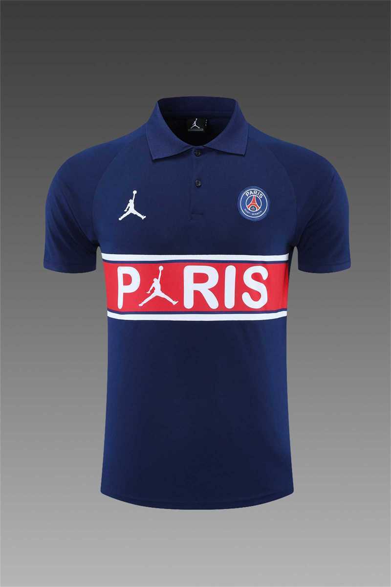Polo Jordan PSG sapphire blue chest print 11