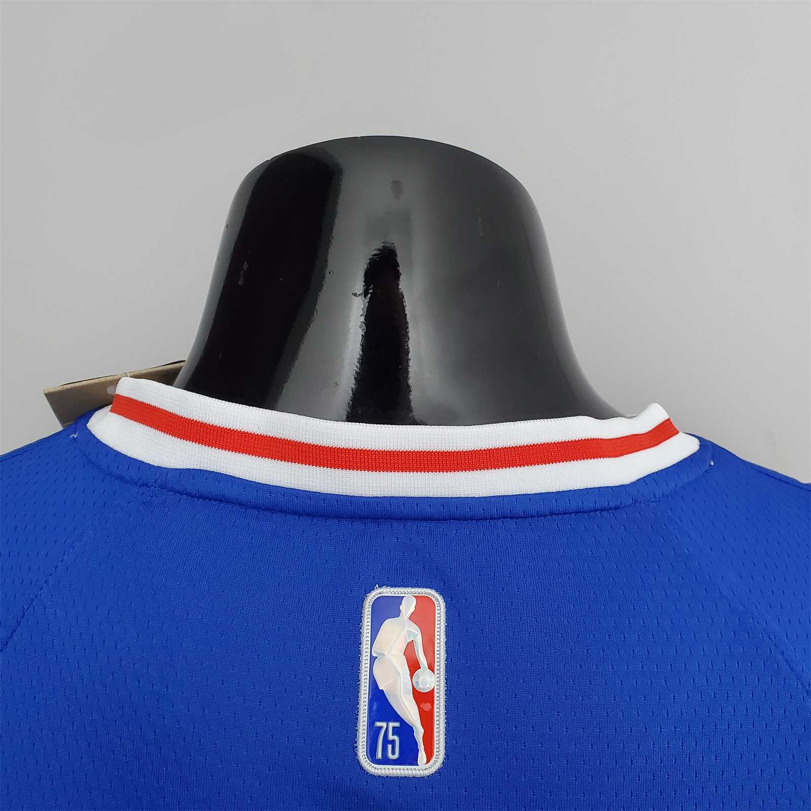 75th Anniversary Philadelphia 76ers HOWARD#39 Blue NBA Jersey 7