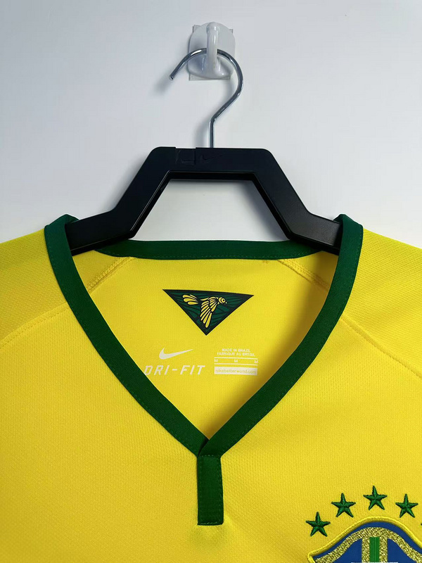 2014 Brazil Home Retro Kit Vintage T-Shirt AAAAJersey Supplier Yupoo 6